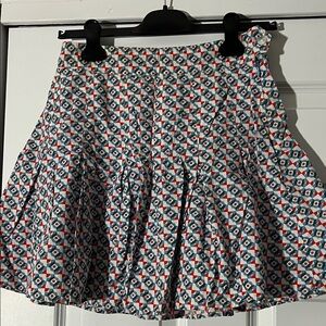 Maeve Multicolor Geometric Skater Skirt